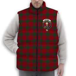 ScotsTee Shop Scottish MacNab Clan Crest Tartan Puffer Vest Winter White Duck Down Vest Sleeveless