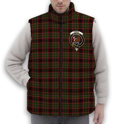 ScotsTee Shop Scottish Innes of Cowie Crest Tartan Puffer Vest Winter White Duck Down Vest Sleeveless