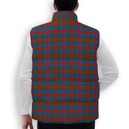 ScotsTee Shop Scottish Skene of Cromar Ancient Crest Tartan Puffer Vest Winter White Duck Down Vest Sleeveless