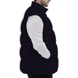 Tartan Puffer Vest Winter White Duck Down Vest Sleeveless