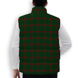 ScotsTee Shop Scottish MacNab Ancient 1 Crest Tartan Puffer Vest Winter White Duck Down Vest Sleeveless