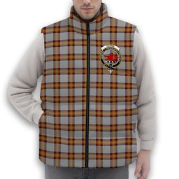 ScotsTee Shop Scottish Young, Christina Crest Tartan Puffer Vest Winter White Duck Down Vest Sleeveless