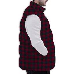 Tartan Puffer Vest Winter White Duck Down Vest Sleeveless