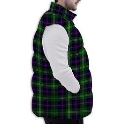 Tartan Puffer Vest Winter White Duck Down Vest Sleeveless