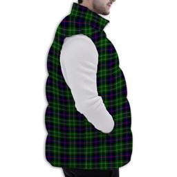 Tartan Puffer Vest Winter White Duck Down Vest Sleeveless