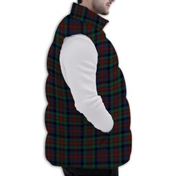 Tartan Puffer Vest Winter White Duck Down Vest Sleeveless