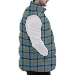 Tartan Puffer Vest Winter White Duck Down Vest Sleeveless