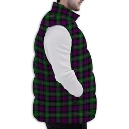 Tartan Puffer Vest Winter White Duck Down Vest Sleeveless