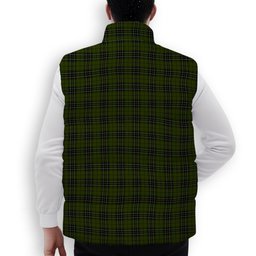 ScotsTee Shop Scottish McLean Hunting Crest Tartan Puffer Vest Winter White Duck Down Vest Sleeveless