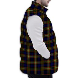 Tartan Puffer Vest Winter White Duck Down Vest Sleeveless