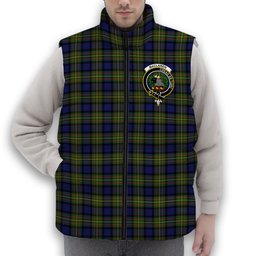 ScotsTee Shop Scottish MacLaren Modern Crest Tartan Puffer Vest Winter White Duck Down Vest Sleeveless