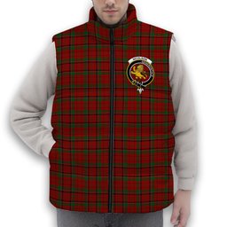 ScotsTee Shop Scottish Nicolson McIan Crest Tartan Puffer Vest Winter White Duck Down Vest Sleeveless