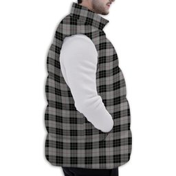 Tartan Puffer Vest Winter White Duck Down Vest Sleeveless