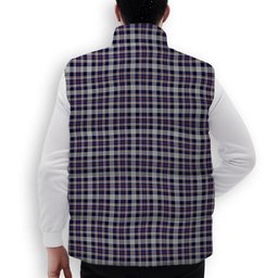 ScotsTee Shop Scottish Rutherford Simon Travis Alan Crest Tartan Puffer Vest Winter White Duck Down Vest Sleeveless