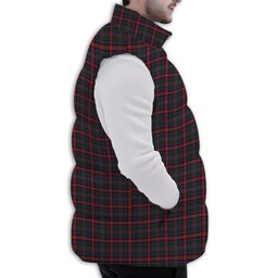Tartan Puffer Vest Winter White Duck Down Vest Sleeveless