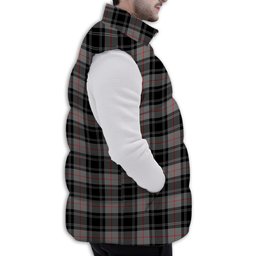 Tartan Puffer Vest Winter White Duck Down Vest Sleeveless