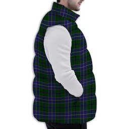 Tartan Puffer Vest Winter White Duck Down Vest Sleeveless