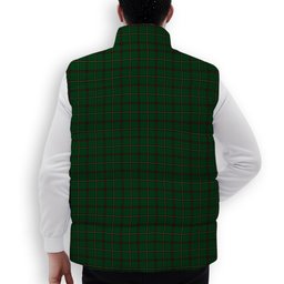 ScotsTee Shop Scottish Skene Hunting Crest Tartan Puffer Vest Winter White Duck Down Vest Sleeveless