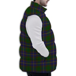Tartan Puffer Vest Winter White Duck Down Vest Sleeveless