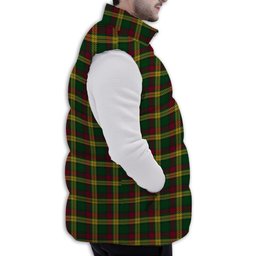 Tartan Puffer Vest Winter White Duck Down Vest Sleeveless