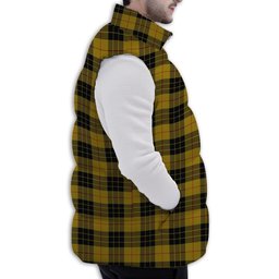 Tartan Puffer Vest Winter White Duck Down Vest Sleeveless