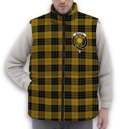 ScotsTee Shop Scottish McLeod of Lewis Ancient Crest Tartan Puffer Vest Winter White Duck Down Vest Sleeveless