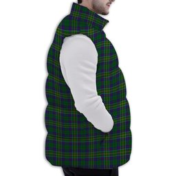 Tartan Puffer Vest Winter White Duck Down Vest Sleeveless