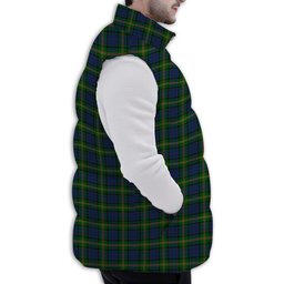 Tartan Puffer Vest Winter White Duck Down Vest Sleeveless