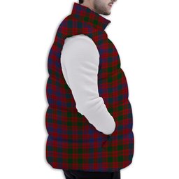 Tartan Puffer Vest Winter White Duck Down Vest Sleeveless