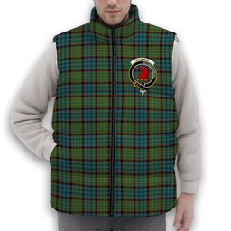 ScotsTee Shop Scottish MacNicol Hunting Ancient Crest Tartan Puffer Vest Winter White Duck Down Vest Sleeveless
