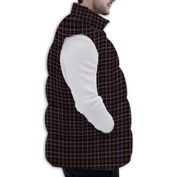 Tartan Puffer Vest Winter White Duck Down Vest Sleeveless