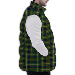 Tartan Puffer Vest Winter White Duck Down Vest Sleeveless