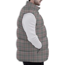Tartan Puffer Vest Winter White Duck Down Vest Sleeveless