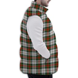 Tartan Puffer Vest Winter White Duck Down Vest Sleeveless