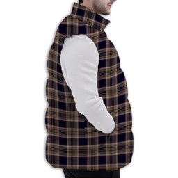Tartan Puffer Vest Winter White Duck Down Vest Sleeveless