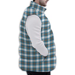 Tartan Puffer Vest Winter White Duck Down Vest Sleeveless
