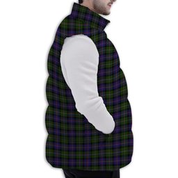 Tartan Puffer Vest Winter White Duck Down Vest Sleeveless