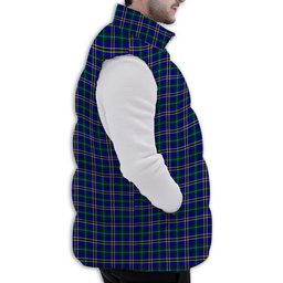 Tartan Puffer Vest Winter White Duck Down Vest Sleeveless