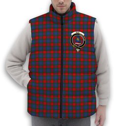 ScotsTee Shop Scottish Mar Crest Tartan Puffer Vest Winter White Duck Down Vest Sleeveless