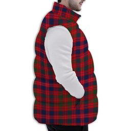Tartan Puffer Vest Winter White Duck Down Vest Sleeveless