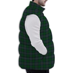 Tartan Puffer Vest Winter White Duck Down Vest Sleeveless