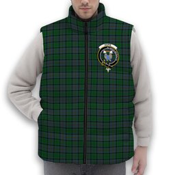 ScotsTee Shop Scottish Hope Vere Crest Tartan Puffer Vest Winter White Duck Down Vest Sleeveless