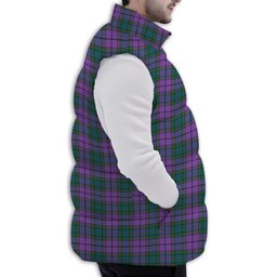 Tartan Puffer Vest Winter White Duck Down Vest Sleeveless