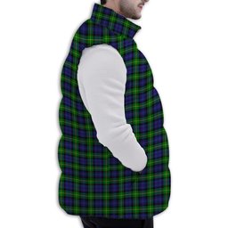 Tartan Puffer Vest Winter White Duck Down Vest Sleeveless