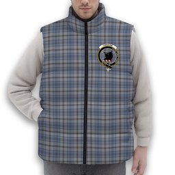 ScotsTee Shop Scottish Tweedie Crest Tartan Puffer Vest Winter White Duck Down Vest Sleeveless