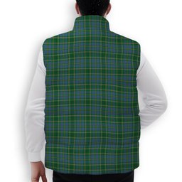 ScotsTee Shop Scottish Tailyour Ancient Crest Tartan Puffer Vest Winter White Duck Down Vest Sleeveless