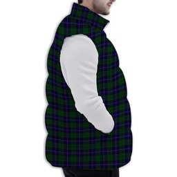 Tartan Puffer Vest Winter White Duck Down Vest Sleeveless