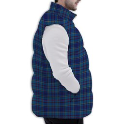 Tartan Puffer Vest Winter White Duck Down Vest Sleeveless
