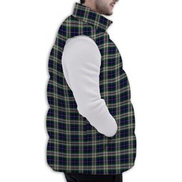 Tartan Puffer Vest Winter White Duck Down Vest Sleeveless