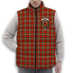 ScotsTee Shop Scottish MakGill Modern Crest Tartan Puffer Vest Winter White Duck Down Vest Sleeveless